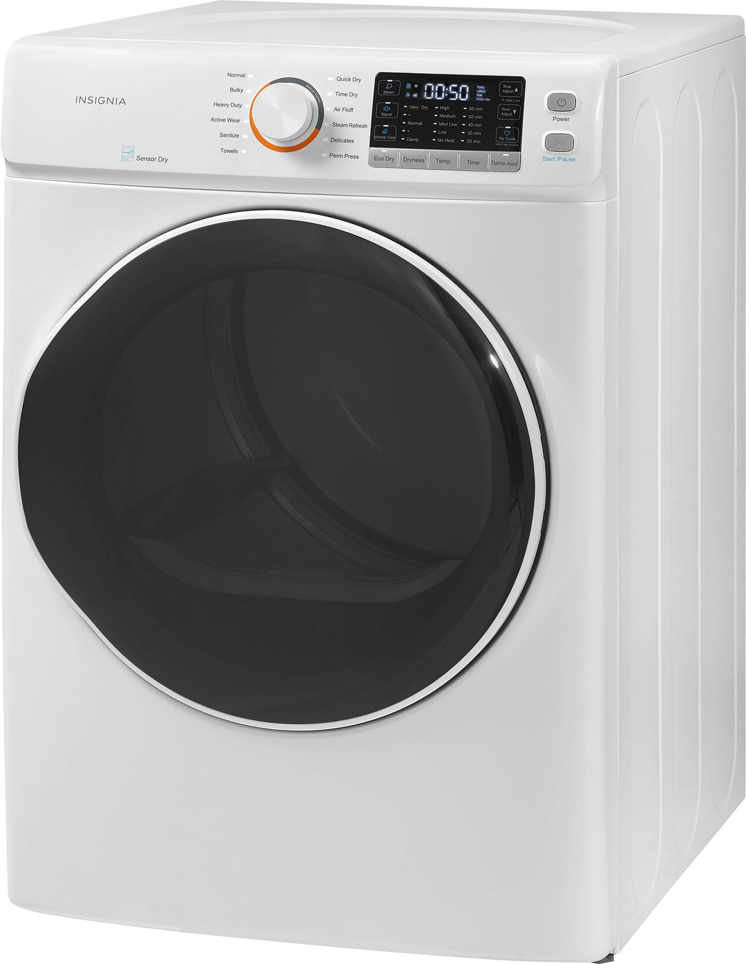 Insignia™ - 8.0 Cu. Ft. Electric Dryer with Steam and Sensor Dry - White_2