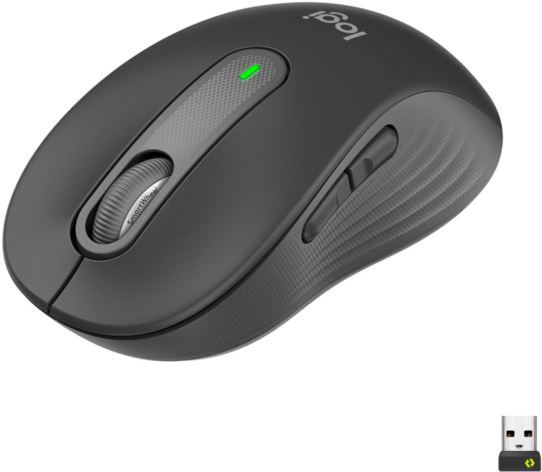 Logitech - Signature M650 Wireless Scroll Mouse with Silent Clicks - Graphite_0
