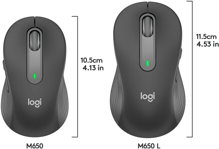 Logitech - Signature M650 Wireless Scroll Mouse with Silent Clicks - Graphite_8
