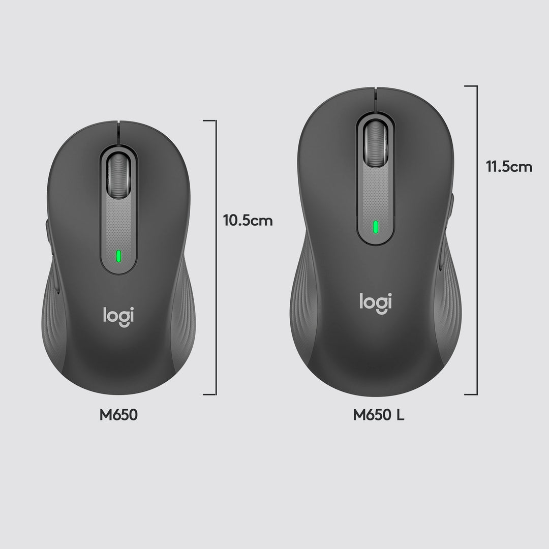 Logitech - Signature M650 Wireless Scroll Mouse with Silent Clicks - Graphite_1