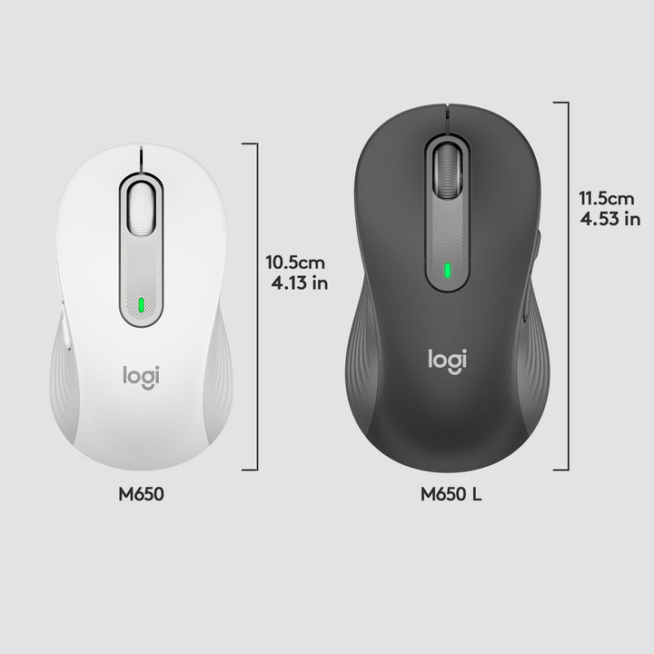Logitech - Signature M650 Wireless Scroll Mouse with Silent Clicks - Off-White_3