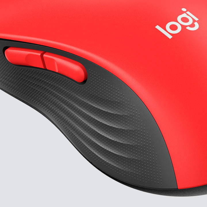 Logitech - Signature M650 L Full-size Wireless Scroll Mouse with Silent Clicks - Red_1