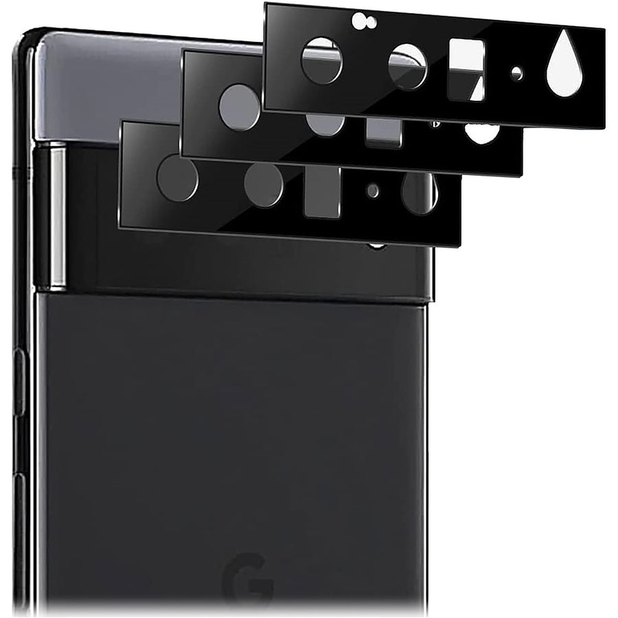 SaharaCase - ZeroDamage Camera Lens Protector for Google Pixel 6 Pro (2-Pack) - Black_0