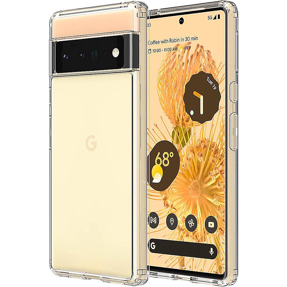 SaharaCase - Hybrid-Flex Hard Shell Series Case for Google Pixel 6 Pro - Clear_1