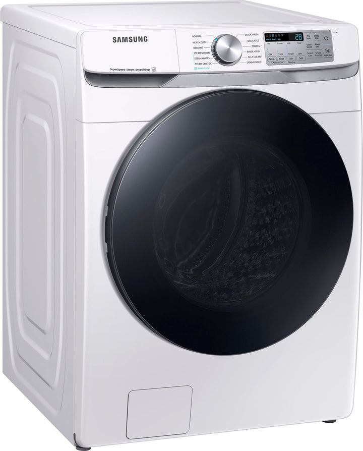 Samsung - 4.5 cu. ft. Large Capacity Smart Front Load Washer with Super Speed Wash - White_4