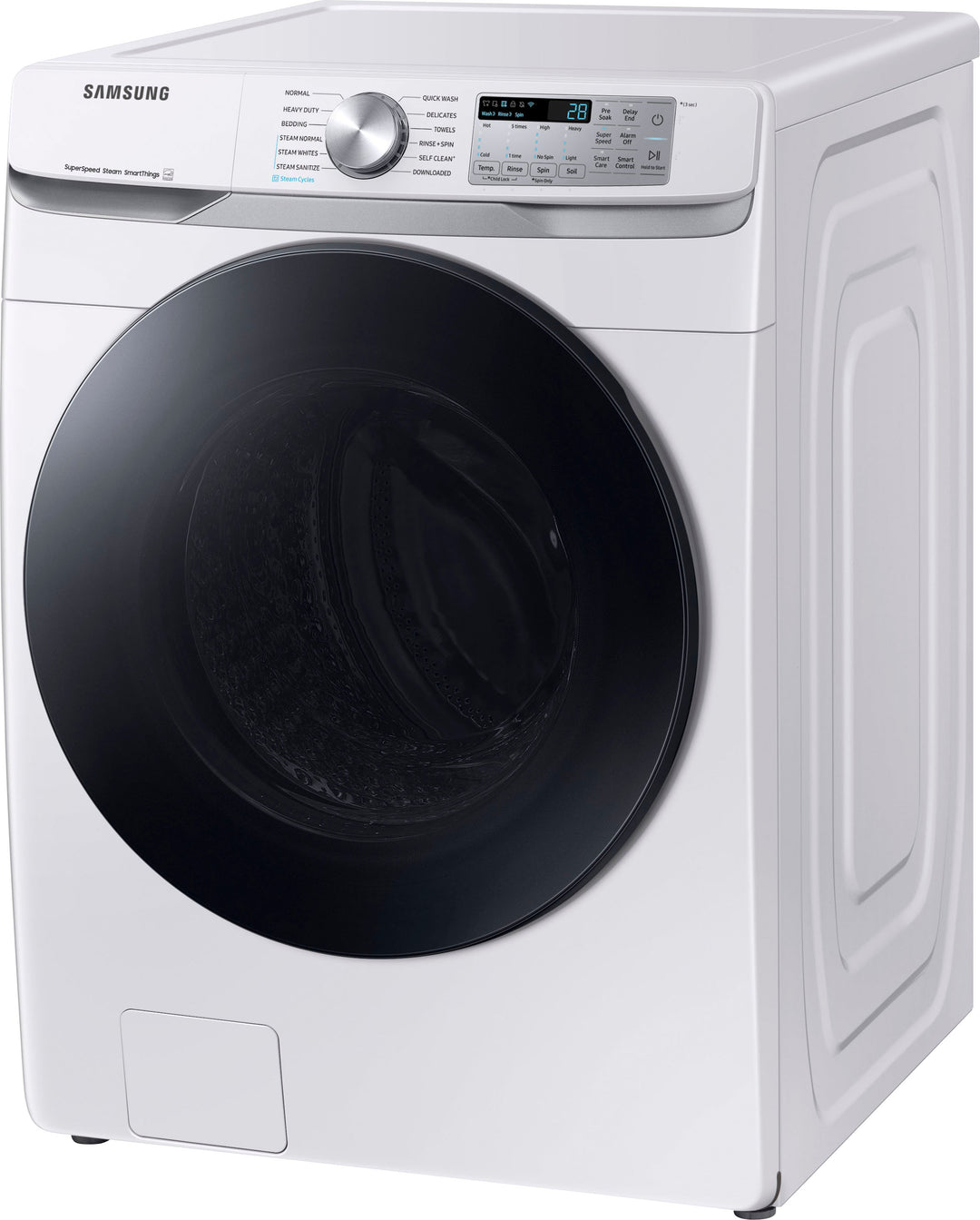 Samsung - 4.5 cu. ft. Large Capacity Smart Front Load Washer with Super Speed Wash - White_12