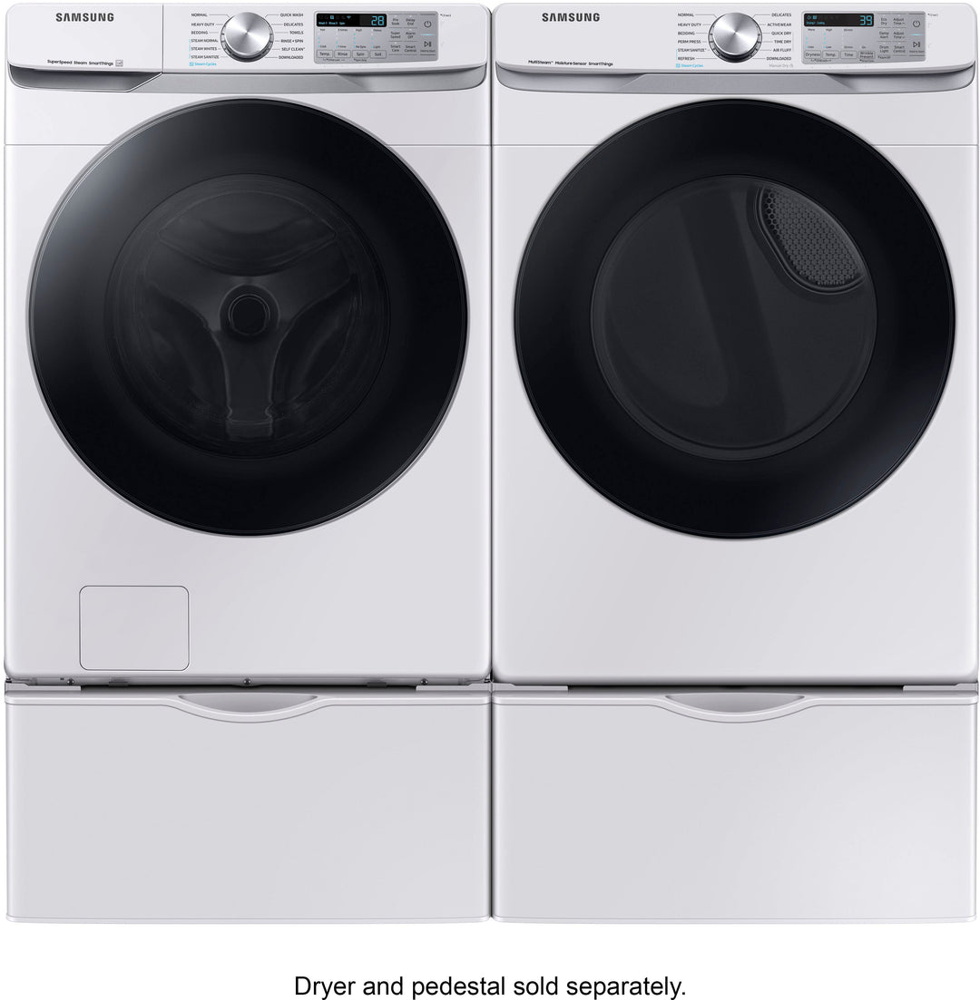Samsung - 4.5 cu. ft. Large Capacity Smart Front Load Washer with Super Speed Wash - White_10