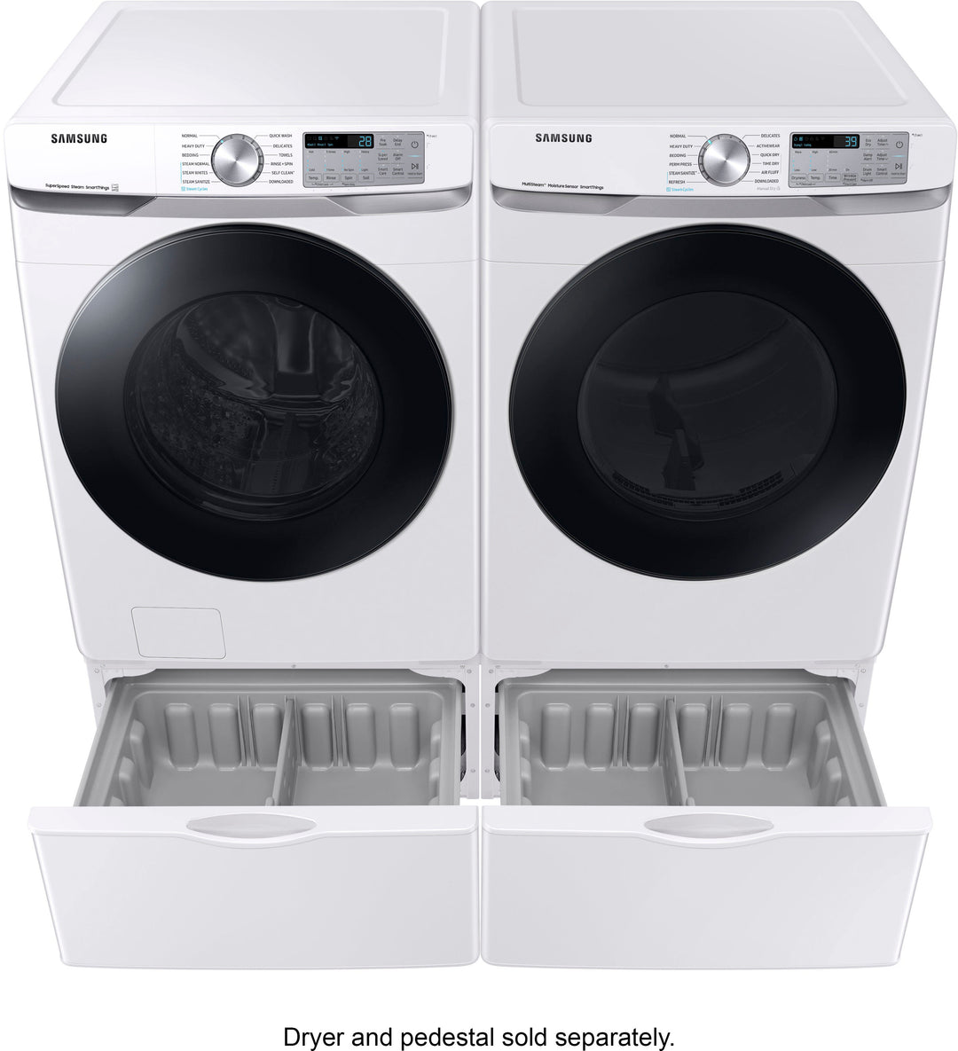 Samsung - 4.5 cu. ft. Large Capacity Smart Front Load Washer with Super Speed Wash - White_9