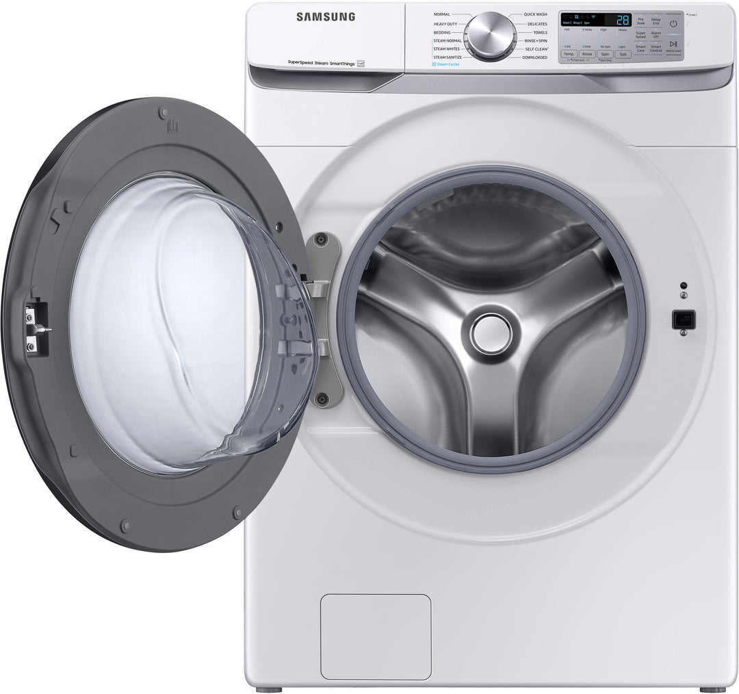 Samsung - 4.5 cu. ft. Large Capacity Smart Front Load Washer with Super Speed Wash - White_5