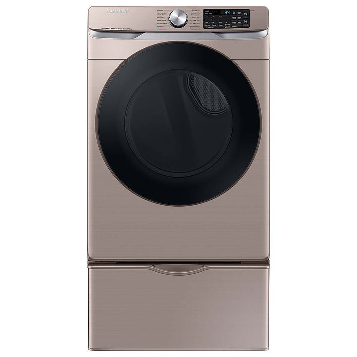 Samsung - 7.5 cu. ft. Smart Gas Dryer with Steam Sanitize+ - Champagne_2
