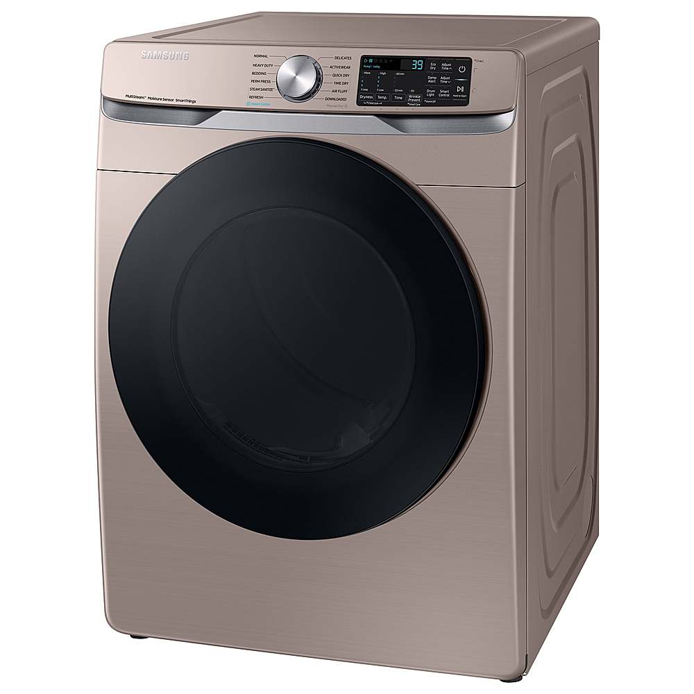 Samsung - 7.5 cu. ft. Smart Gas Dryer with Steam Sanitize+ - Champagne_9