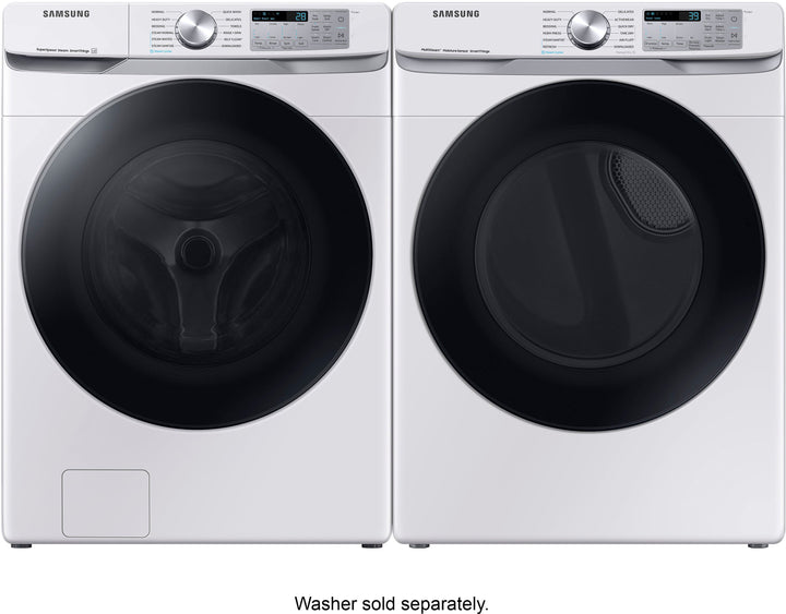 Samsung - 7.5 cu. ft. Smart Electric Dryer with Steam Sanitize+ - White_2