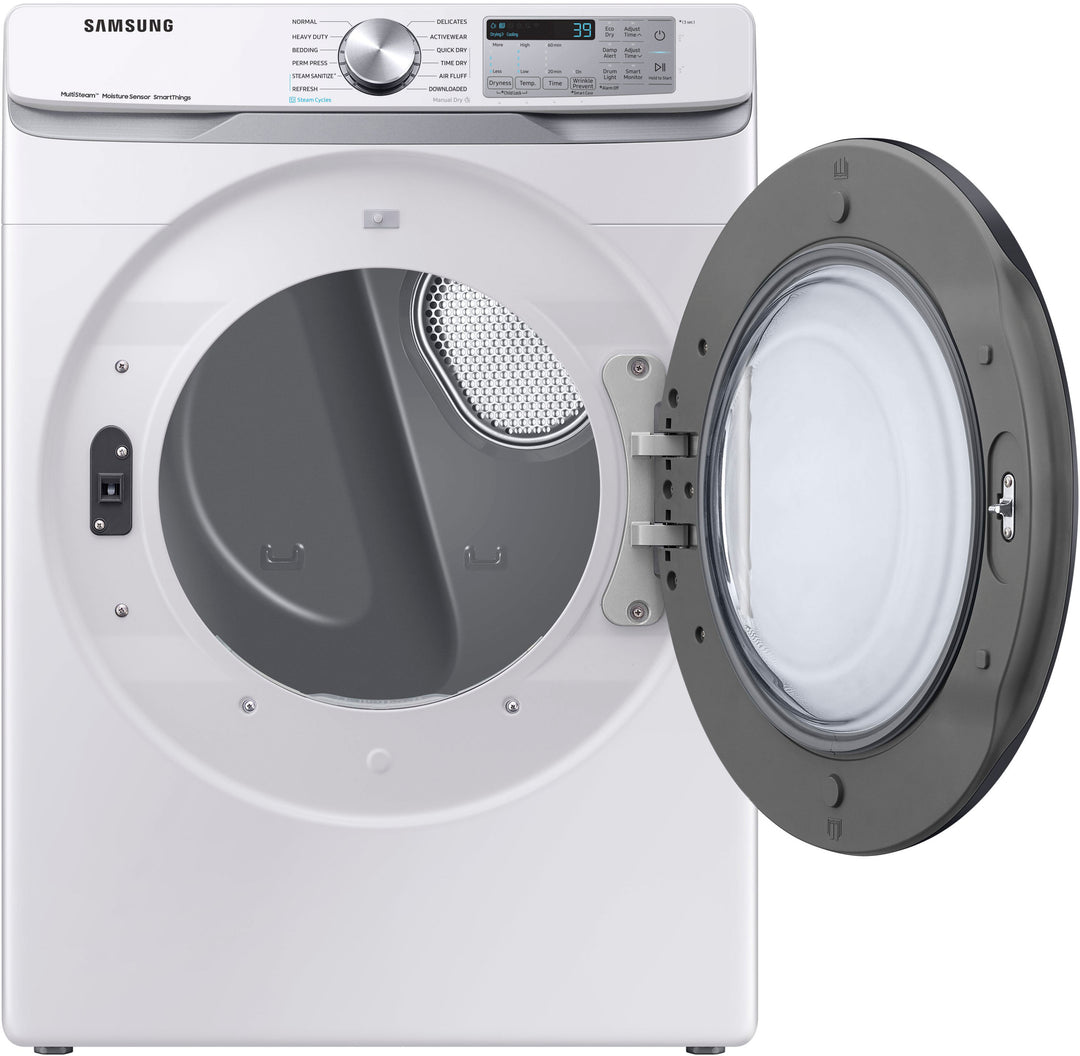 Samsung - 7.5 cu. ft. Smart Electric Dryer with Steam Sanitize+ - White_8