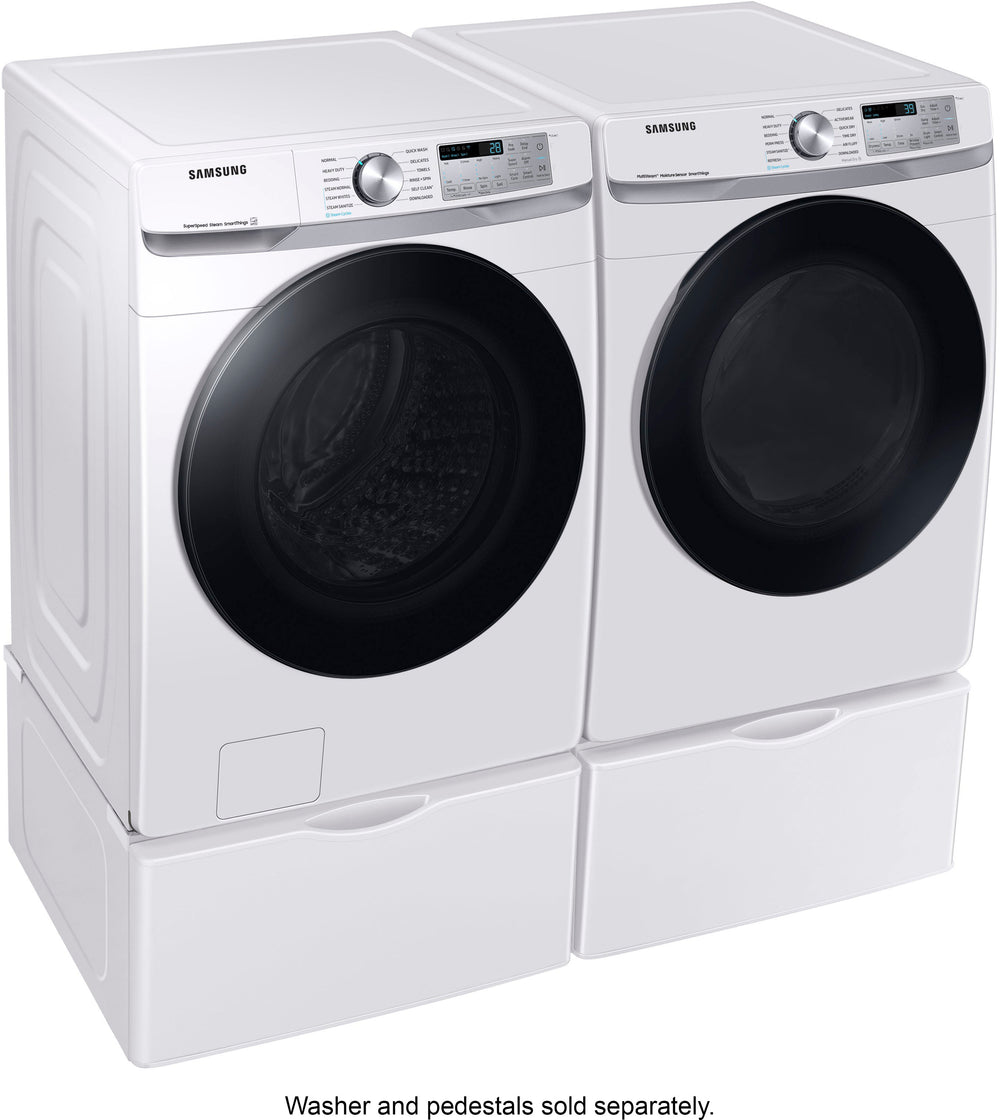 Samsung - 7.5 cu. ft. Smart Electric Dryer with Steam Sanitize+ - White_1