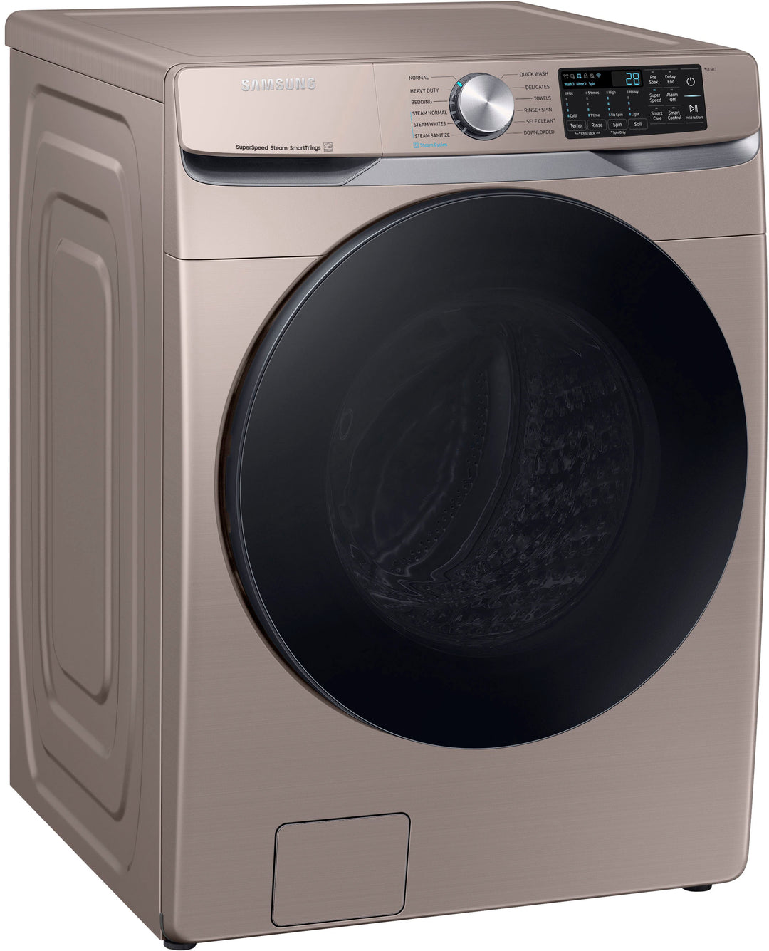 Samsung - 4.5 cu. ft. Large Capacity Smart Front Load Washer with Super Speed Wash - Champagne_4