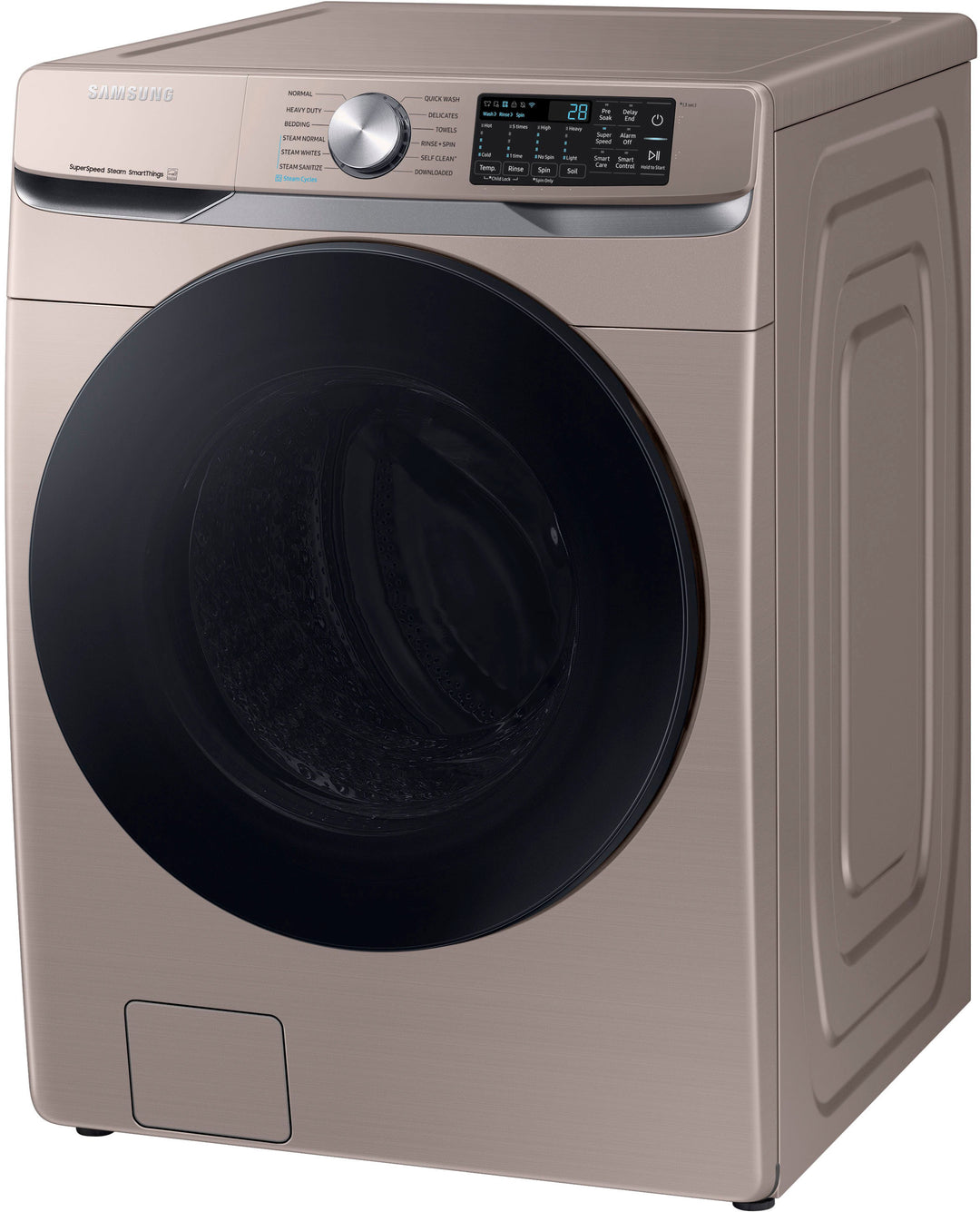 Samsung - 4.5 cu. ft. Large Capacity Smart Front Load Washer with Super Speed Wash - Champagne_12