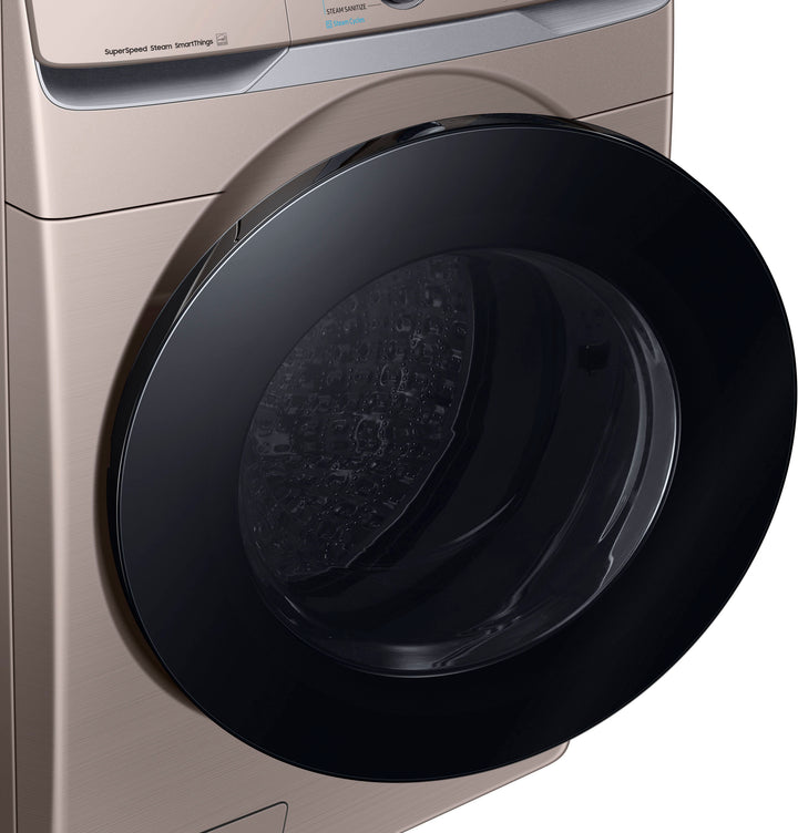 Samsung - 4.5 cu. ft. Large Capacity Smart Front Load Washer with Super Speed Wash - Champagne_7