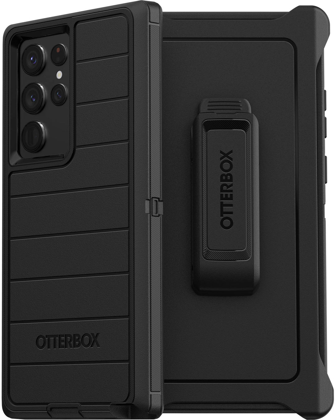 OtterBox - Defender Series Pro Hard Shell for Samsung Galaxy S22 Ultra - Black_1
