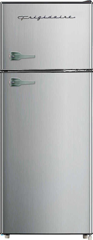 Frigidaire 7.5 cu ft, 2-Door Apartment Size Refrigerator with Top Freezer, Platinum Series, Stainless Steel_0