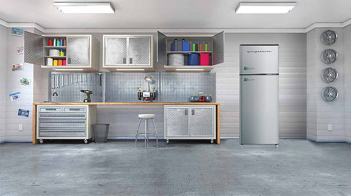 Frigidaire 7.5 cu ft, 2-Door Apartment Size Refrigerator with Top Freezer, Platinum Series, Stainless Steel_5