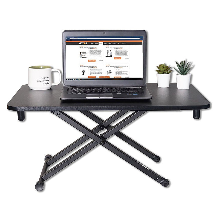 Victor - Height Adjustable Laptop Desk Riser - Black_2