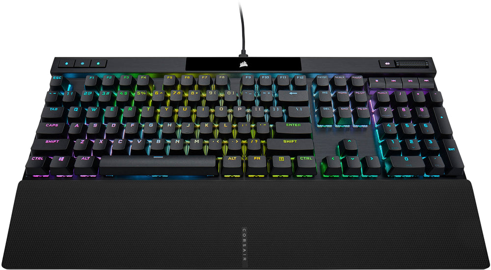 CORSAIR - K70 RGB PRO Full-size Wired Mechanical Cherry MX Speed Linear Switch Gaming Keyboard with PBT Double-Shot Keycaps - Black_1