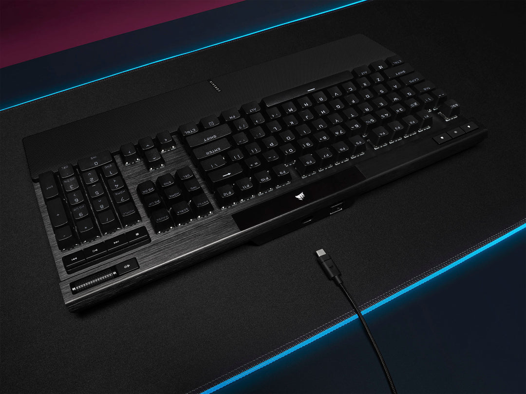 CORSAIR - K70 RGB PRO Full-size Wired Mechanical Cherry MX Speed Linear Switch Gaming Keyboard with PBT Double-Shot Keycaps - Black_17