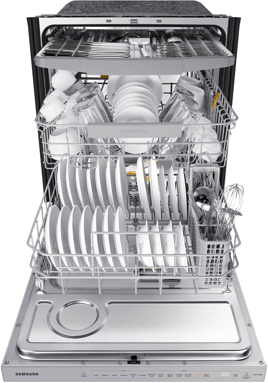 Samsung - Smart 42dBA Dishwasher with StormWash+ and Smart Dry - Stainless steel_9