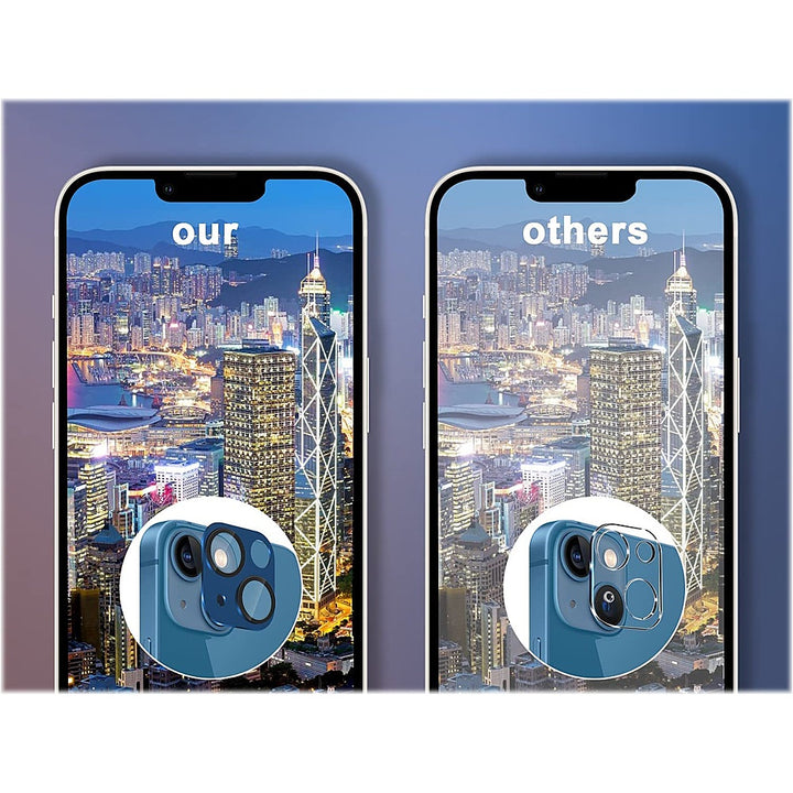 SaharaCase - ZeroDamage Camera Lens Protector for Apple iPhone 13 and iPhone 13 mini (2-Pack) - Blue_2