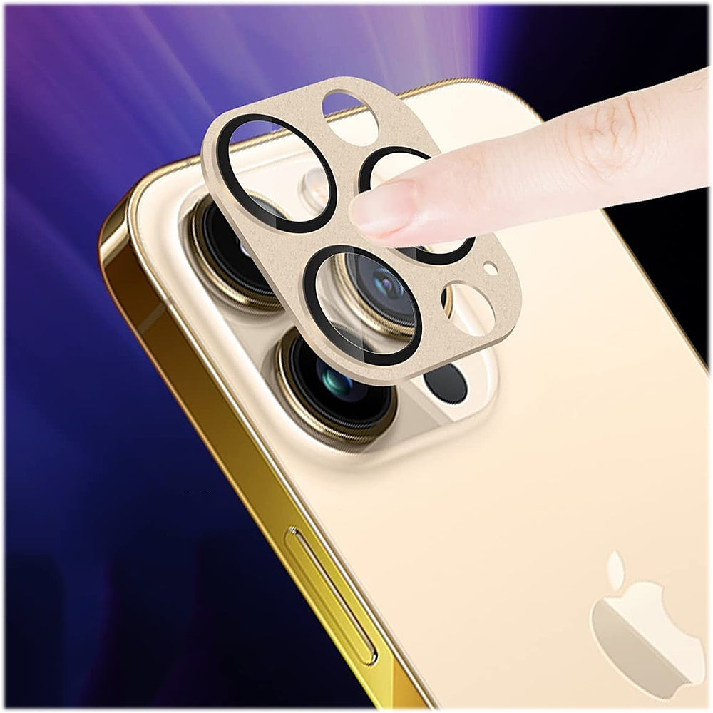 SaharaCase - ZeroDamage Camera Lens Protector for Apple iPhone 13 Pro and iPhone 13 Pro Max (2-Pack) - Gold_3