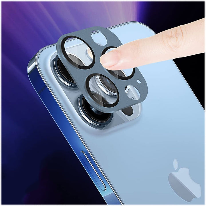 SaharaCase - ZeroDamage Camera Lens Protector for Apple iPhone 13 Pro and iPhone 13 Pro Max (2-Pack) - Blue_3