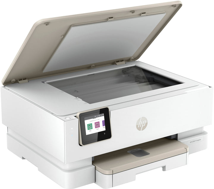 HP - ENVY Inspire 7255e Wireless All-In-One Inkjet Photo Printer with 6 months of Instant Ink included with HP+ - White & Sandstone_9