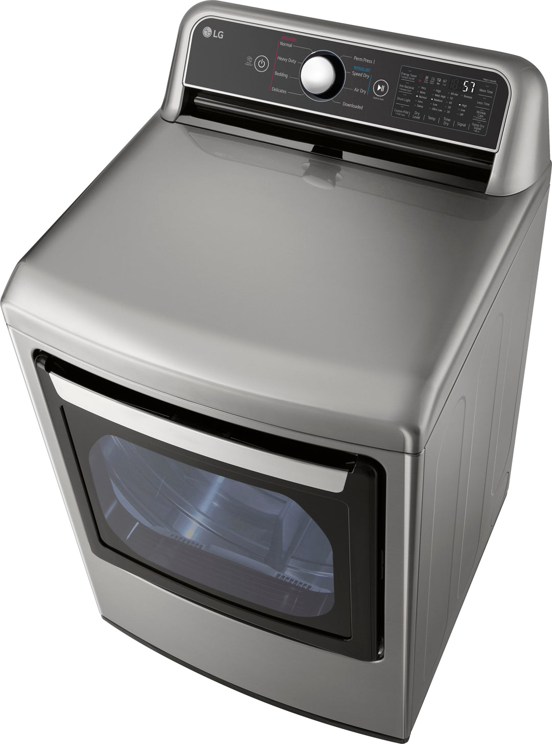 LG - 7.3 Cu. Ft. Smart Gas Dryer with EasyLoad Door - Graphite steel_11