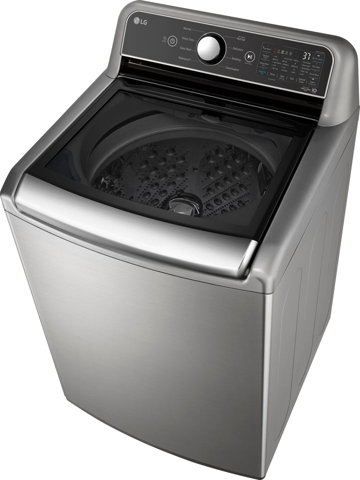 LG - 5.3 Cu. Ft. High-Efficiency Smart Top Load Washer with 4-Way Agitator and TurboWash3D - Graphite steel_2