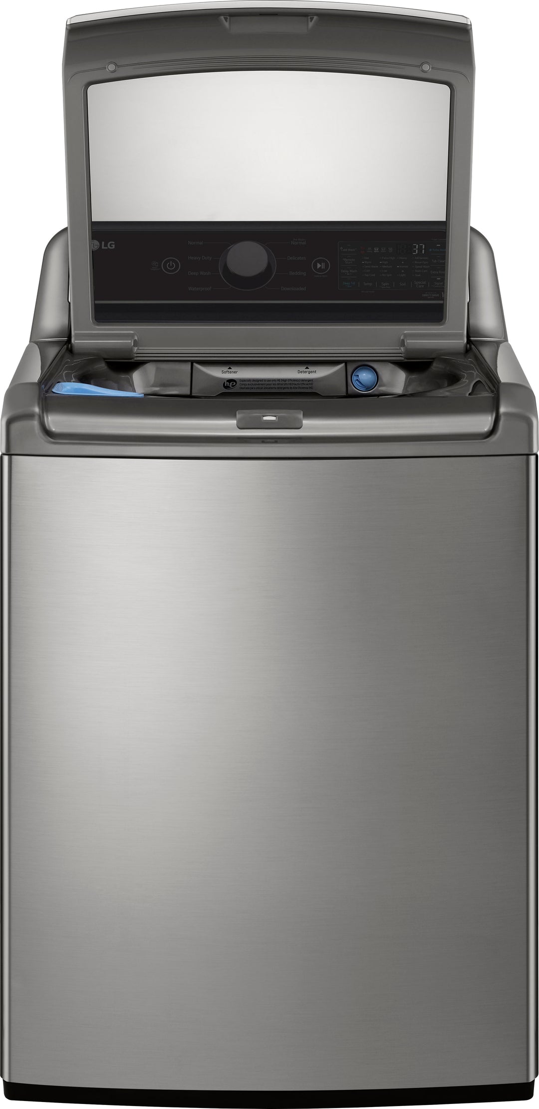 LG - 5.3 Cu. Ft. High-Efficiency Smart Top Load Washer with 4-Way Agitator and TurboWash3D - Graphite steel_7