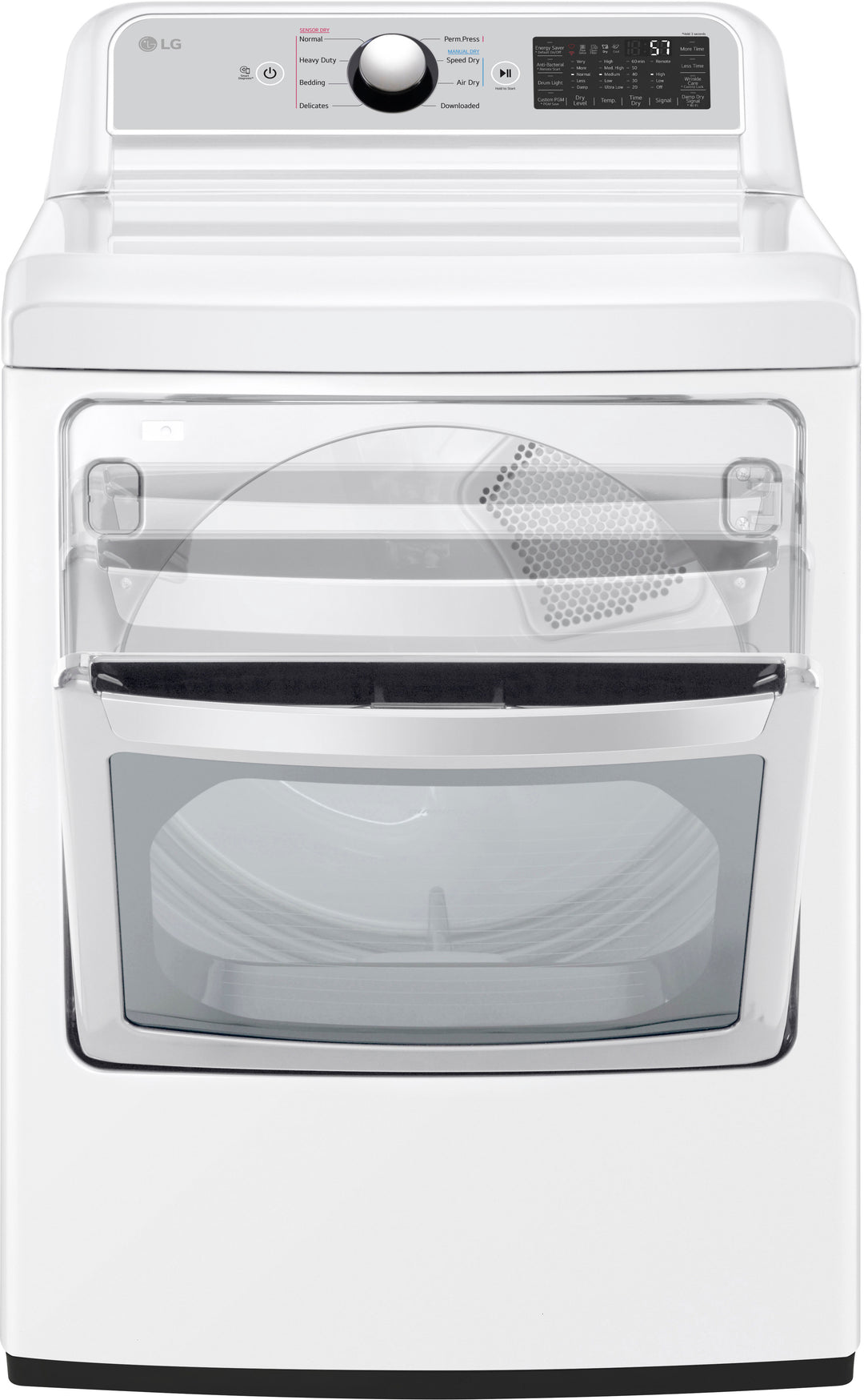LG - 7.3 Cu. Ft. Smart Electric Dryer with EasyLoad Door - White_3