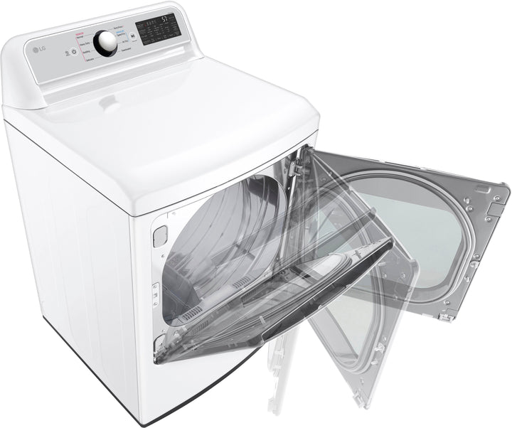LG - 7.3 Cu. Ft. Smart Electric Dryer with EasyLoad Door - White_8