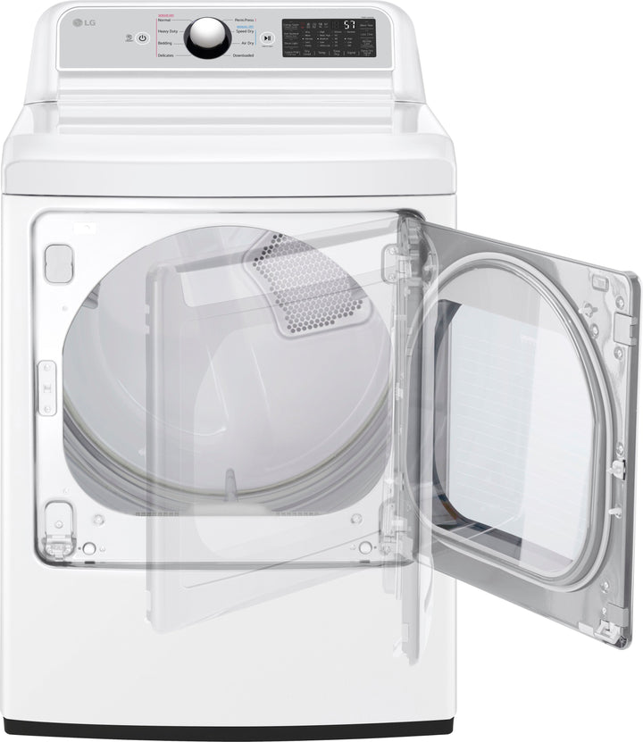 LG - 7.3 Cu. Ft. Smart Gas Dryer with EasyLoad Door - White_9
