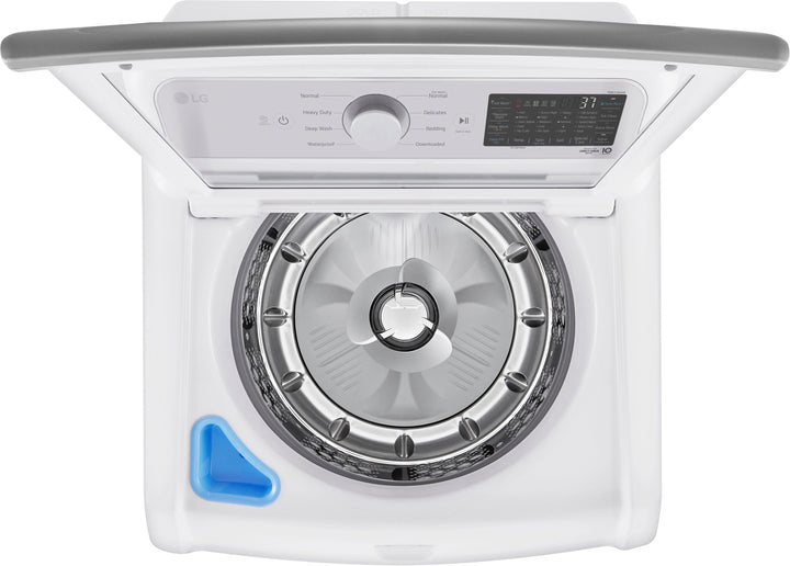 LG - 5.3 Cu. Ft. High-Efficiency Smart Top Load Washer with 4-Way Agitator and TurboWash3D - White_7
