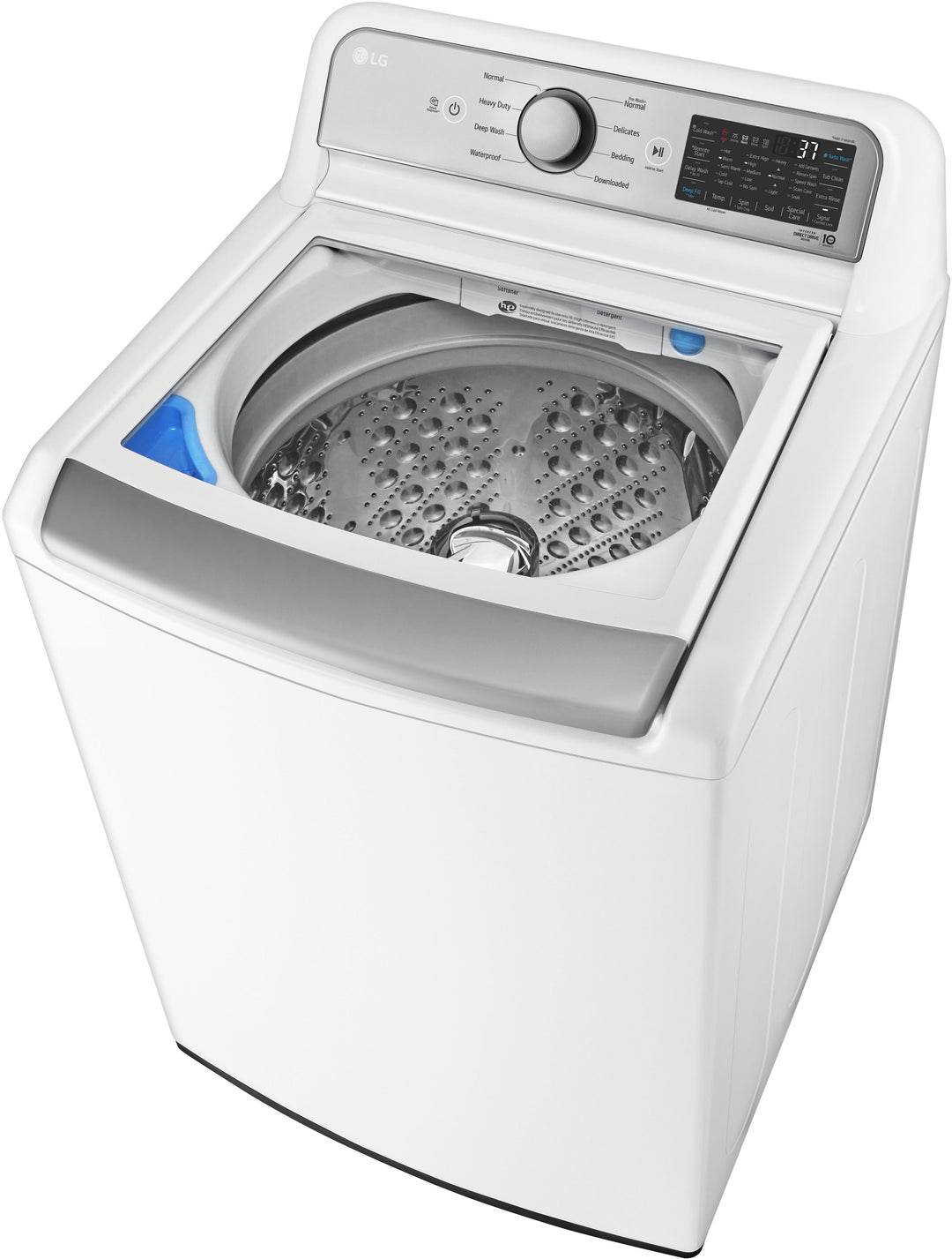 LG - 5.3 Cu. Ft. High-Efficiency Smart Top Load Washer with 4-Way Agitator and TurboWash3D - White_15