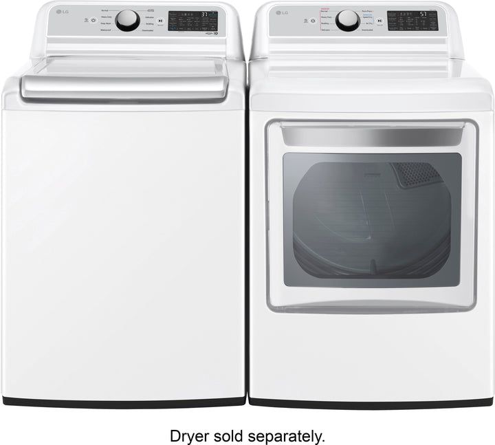 LG - 5.3 Cu. Ft. High-Efficiency Smart Top Load Washer with 4-Way Agitator and TurboWash3D - White_14