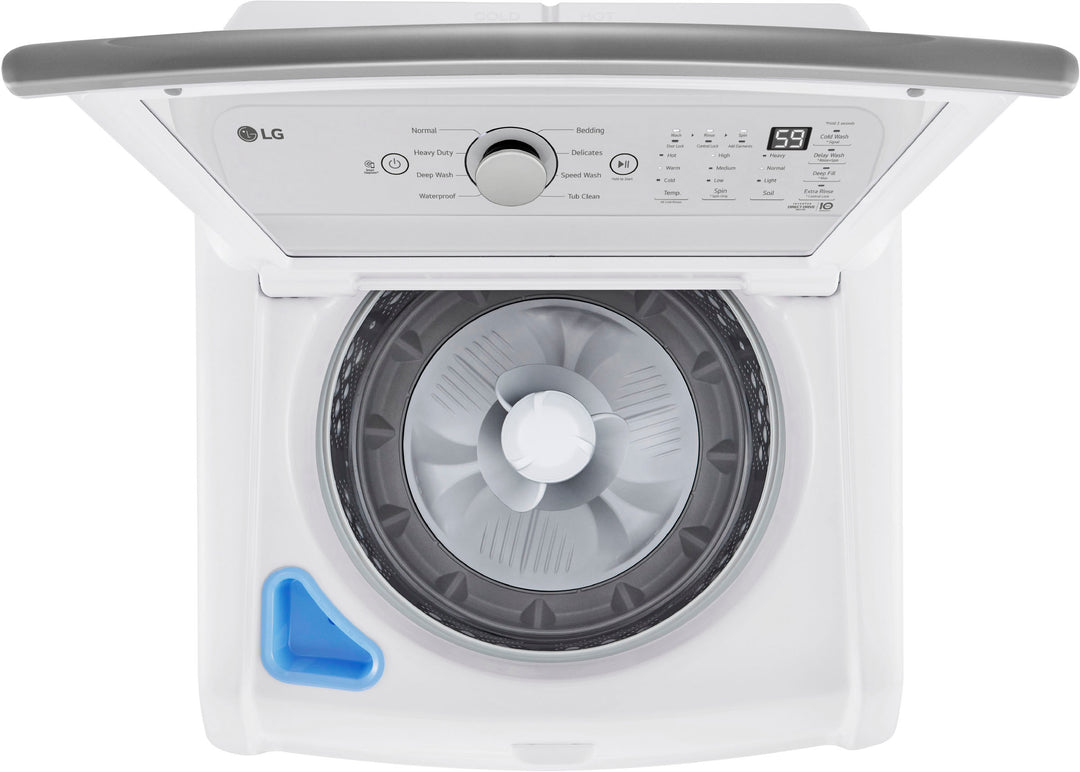 LG - 4.8 Cu. Ft. High-Efficiency Smart Top Load Washer with 4 Way Agitator and TurboDrum - White_14