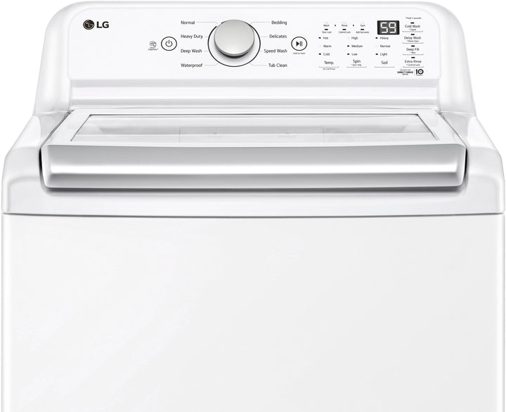 LG - 4.8 Cu. Ft. High-Efficiency Smart Top Load Washer with 4 Way Agitator and TurboDrum - White_10