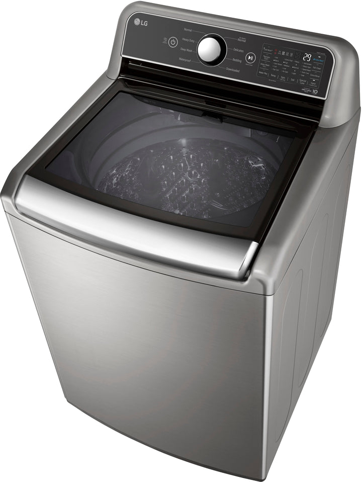 LG - 5.5 Cu. Ft. Smart Top Load Washer with TurboWash3D - Graphite steel_9