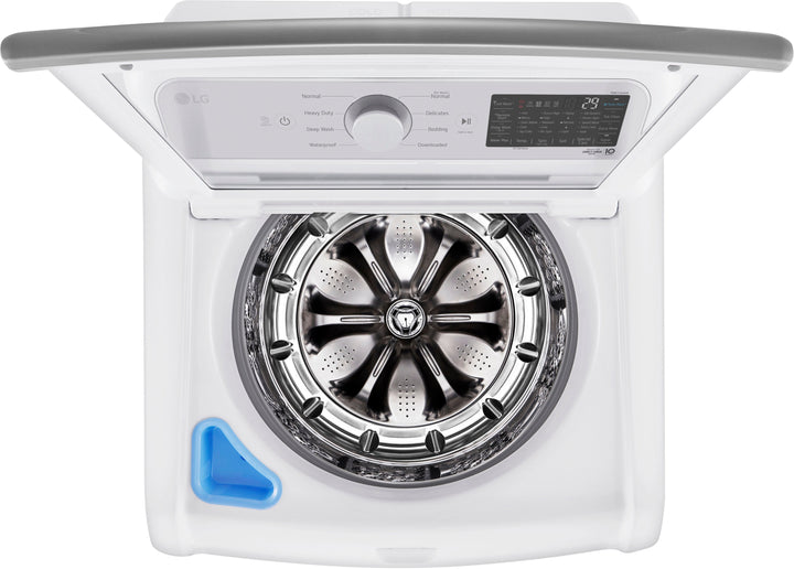 LG - 5.5 Cu. Ft. Smart Top Load Washer with TurboWash3D - White_7