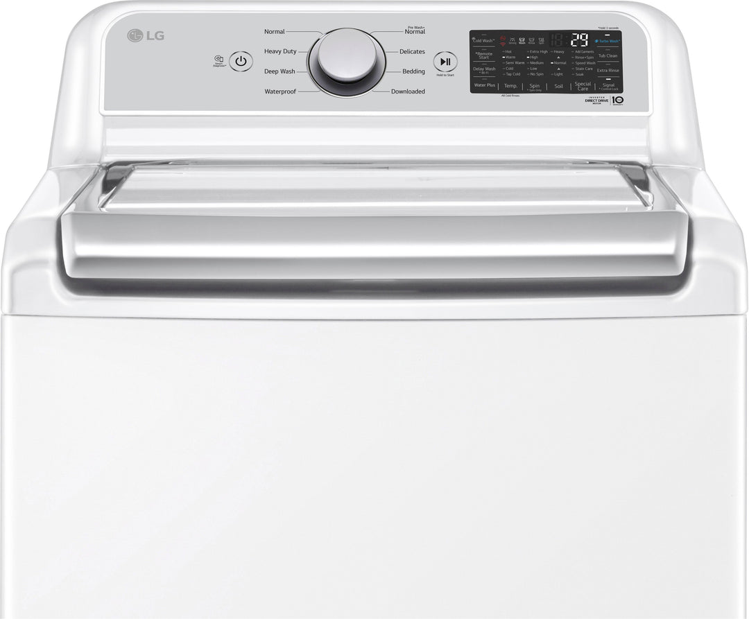 LG - 5.5 Cu. Ft. Smart Top Load Washer with TurboWash3D - White_5