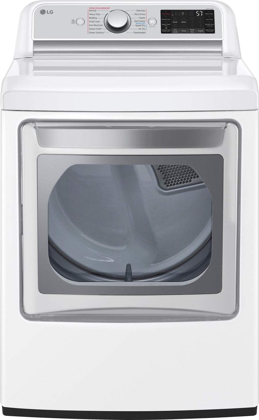 LG - 7.3 Cu. Ft. Smart Gas Dryer with Steam and Sensor Dry - White_0