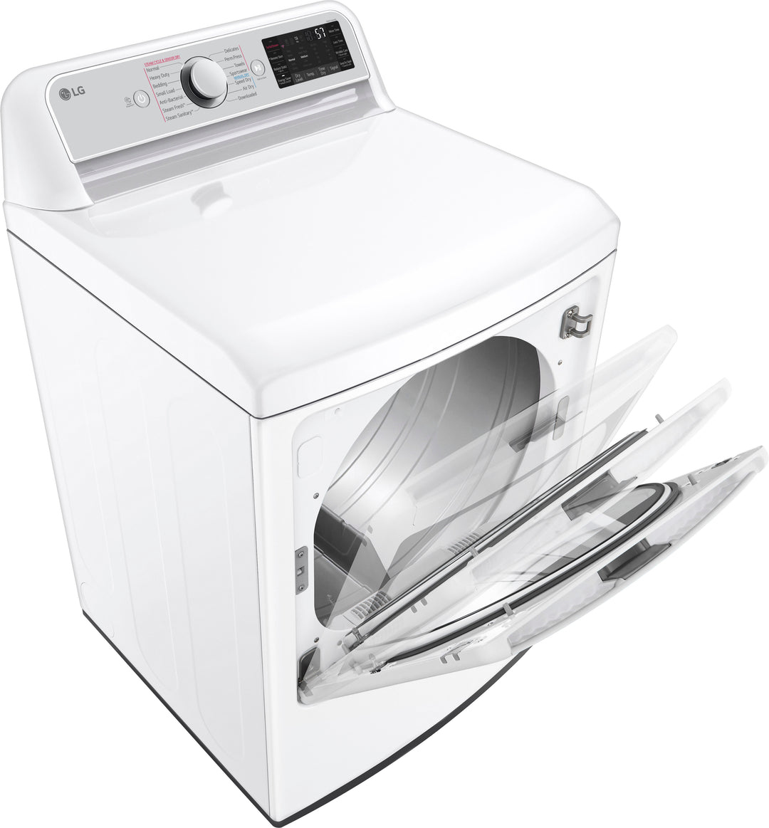 LG - 7.3 Cu. Ft. Smart Gas Dryer with Steam and Sensor Dry - White_9
