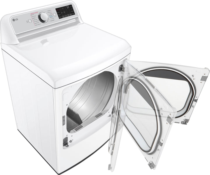 LG - 7.3 Cu. Ft. Smart Gas Dryer with Steam and Sensor Dry - White_14