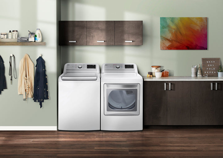 LG - 7.3 Cu. Ft. Smart Electric Dryer with Steam and Sensor Dry - White_15